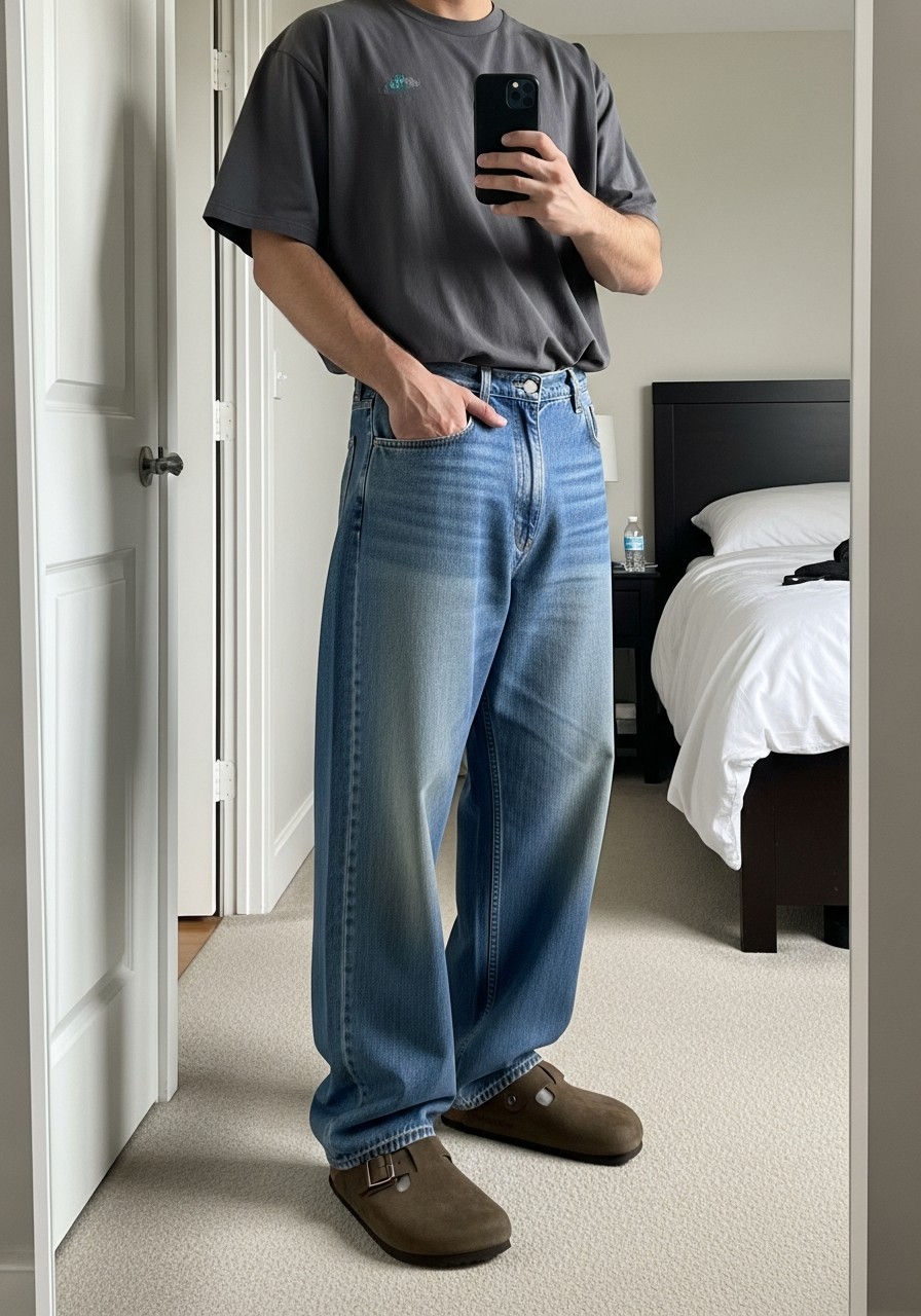 Streetwear Clog Look - 50 Birkenstock Outfits for Men: The Ultimate Style Guide