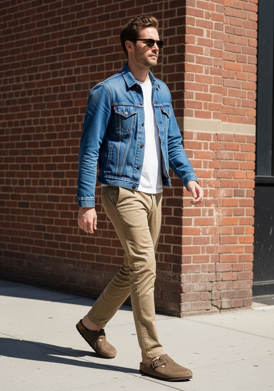 Balanced Silhouette - 50 Birkenstock Outfits for Men: The Ultimate Style Guide
