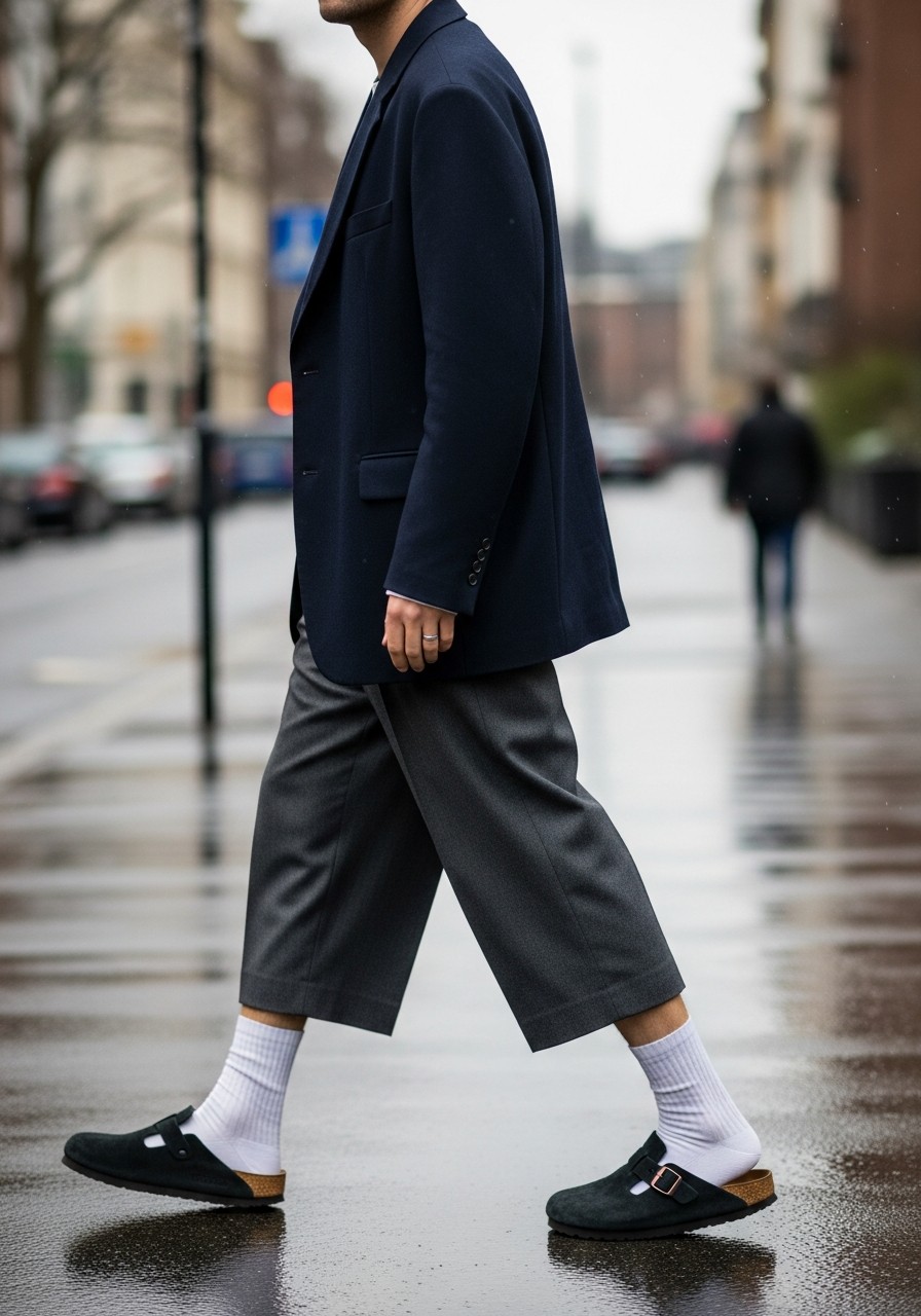 Tailored Clog Blend - 50 Birkenstock Outfits for Men: The Ultimate Style Guide