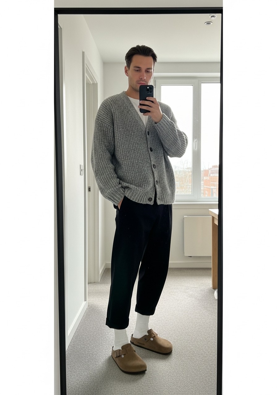 Cozy Indoor-Outdoor - 50 Birkenstock Outfits for Men: The Ultimate Style Guide