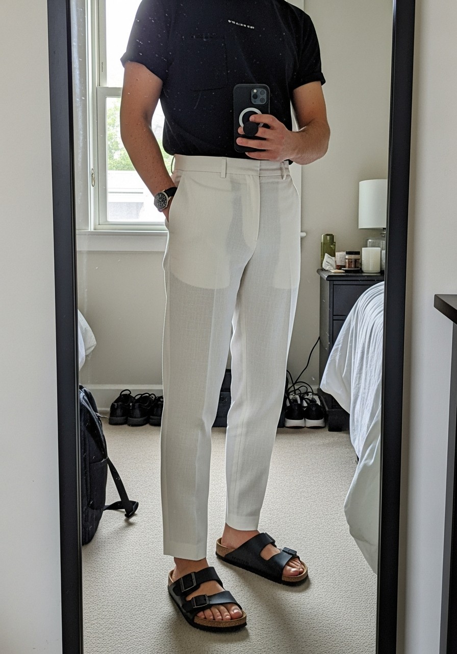 Modern Summer Breathable - 50 Birkenstock Outfits for Men: The Ultimate Style Guide