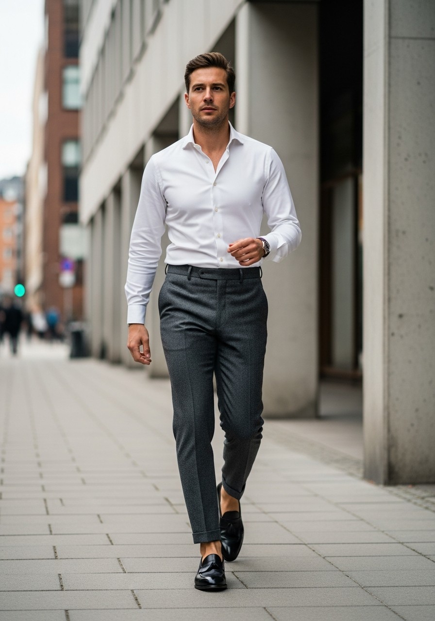 Crisp White Shirt - 50 Stockholm Style Men Ideas