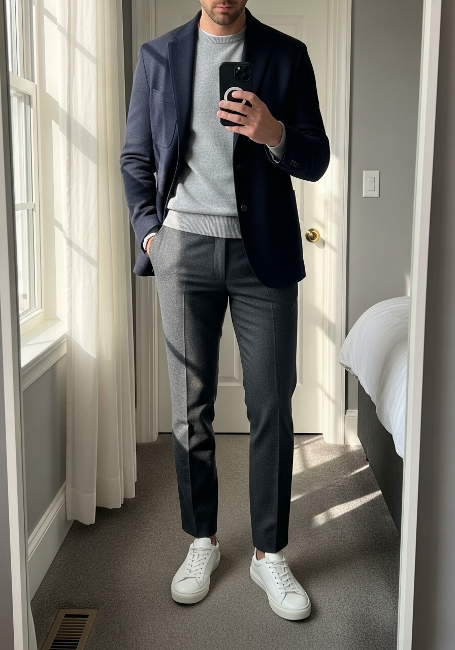 Modern Office Look - 50 Stockholm Style Men Ideas