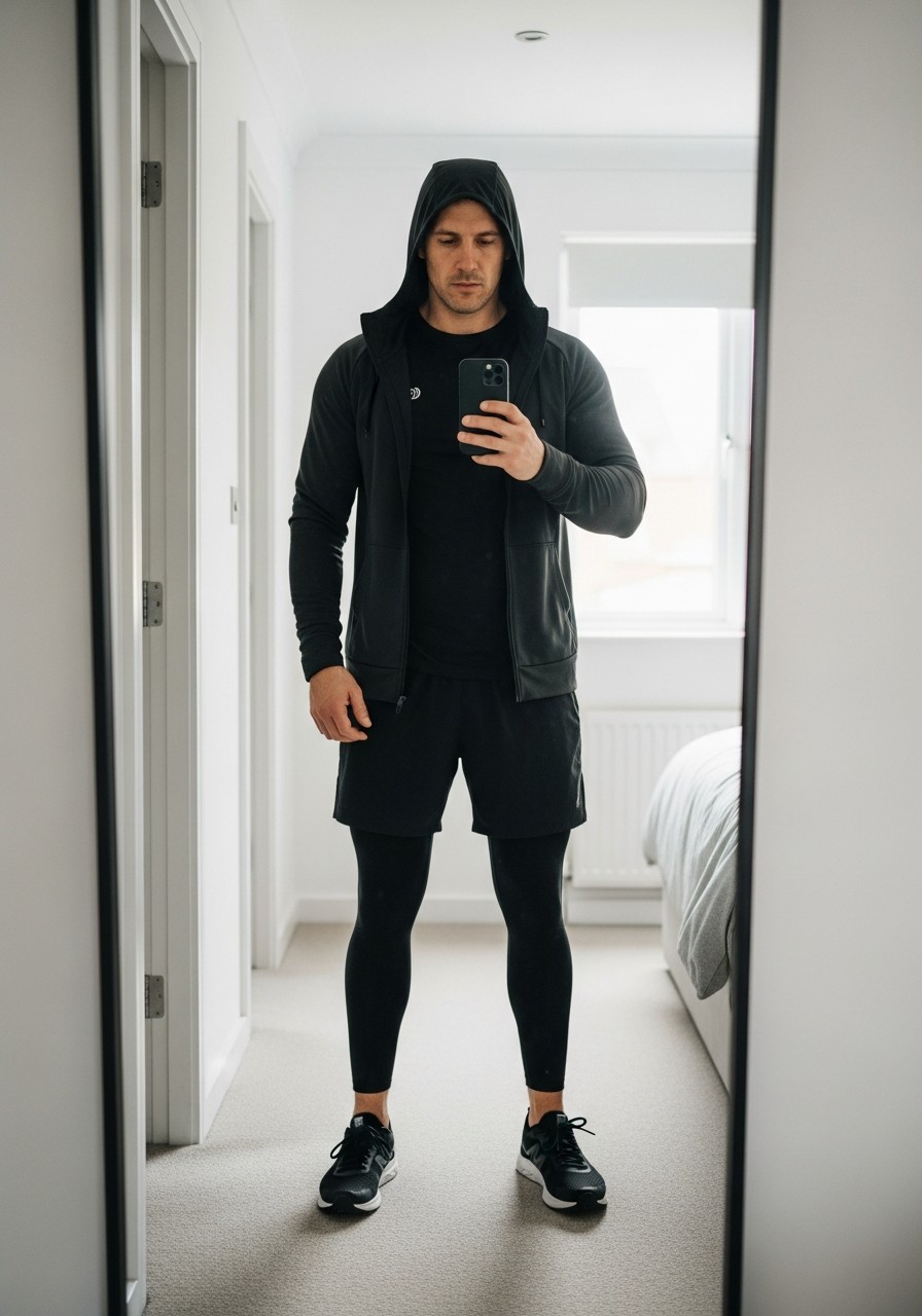 Gym Ready Layer - 50 Zip-Up Hoodie Outfit Ideas for Men