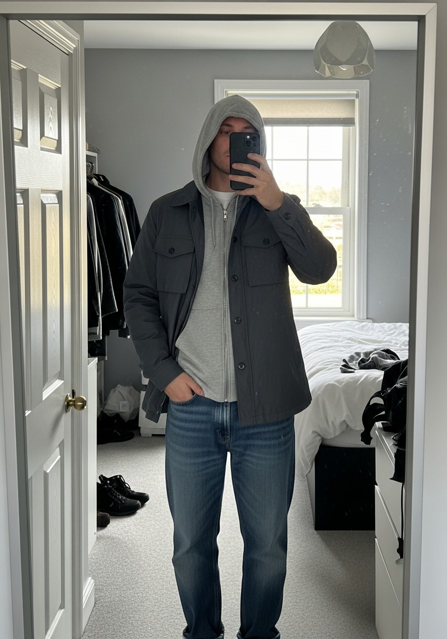 Transitional Utility - 50 Zip-Up Hoodie Outfit Ideas for Men