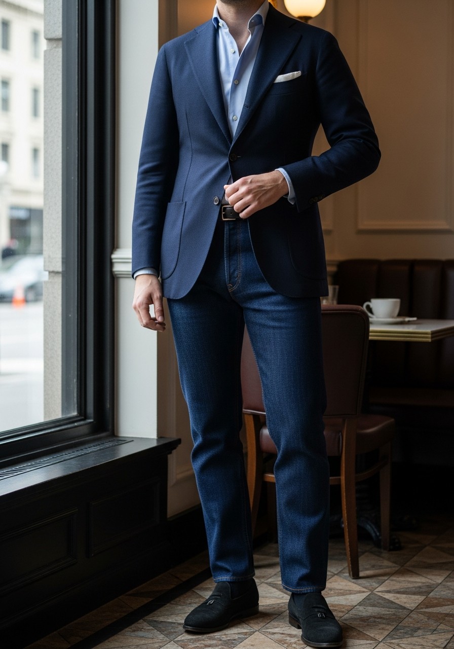 Dark Wash Denim - 50 Best Old Money Outfits Men Need Now