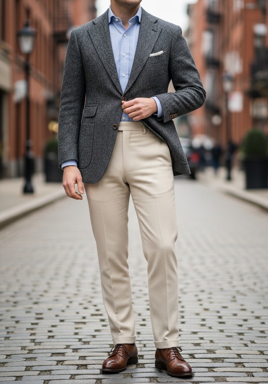 Herringbone Sport Coat - 50 Best Old Money Outfits Men Need Now