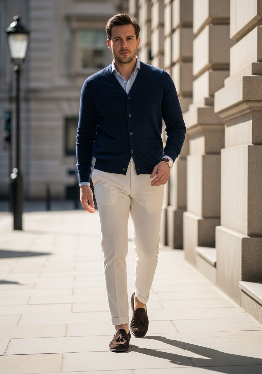 The Simple Cardigan - 50 Best Old Money Outfits Men Need Now