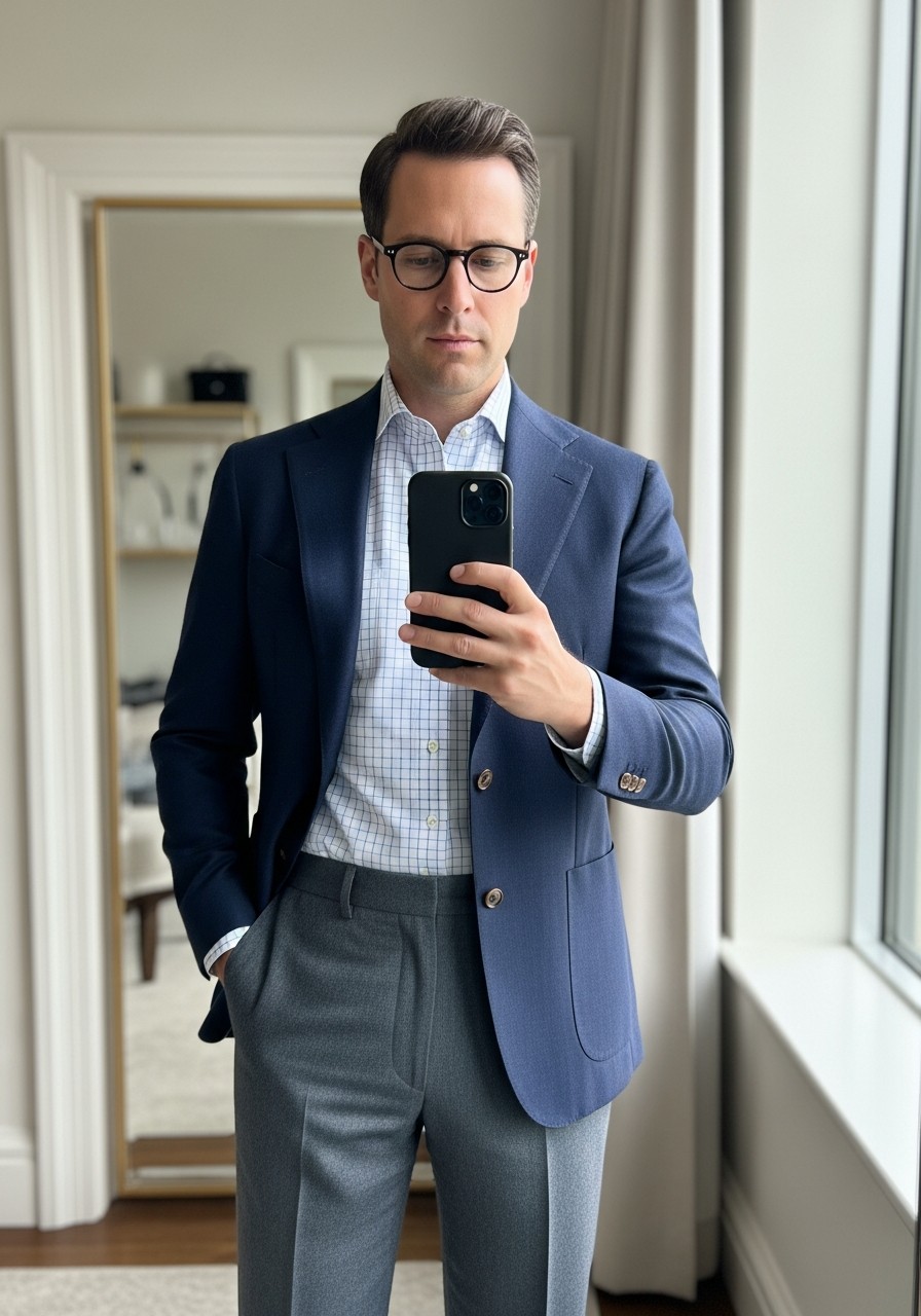 Gingham Check Shirt - 50 Best Old Money Outfits Men Need Now