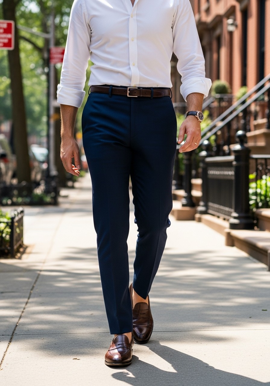 Simple Leather Belt - 50 Best Old Money Outfits Men Need Now