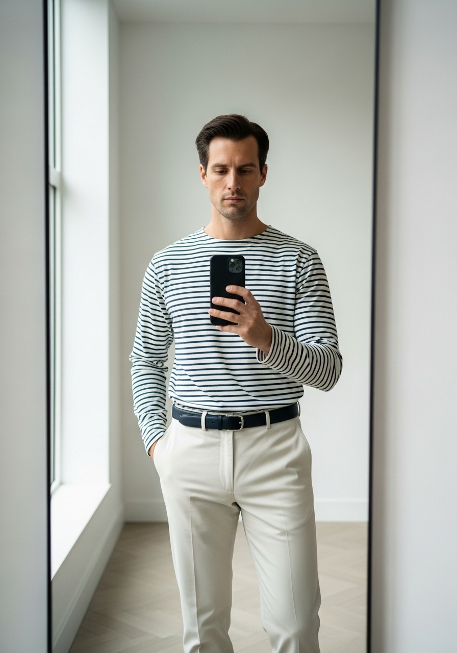 The Breton Striped Shirt - 50 Best Old Money Outfits Men Need Now