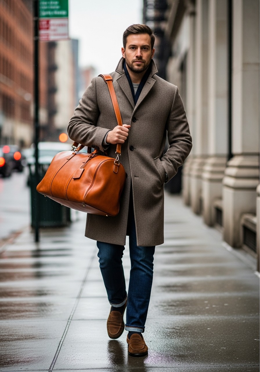 The Simple Duffel Bag - 50 Best Old Money Outfits Men Need Now
