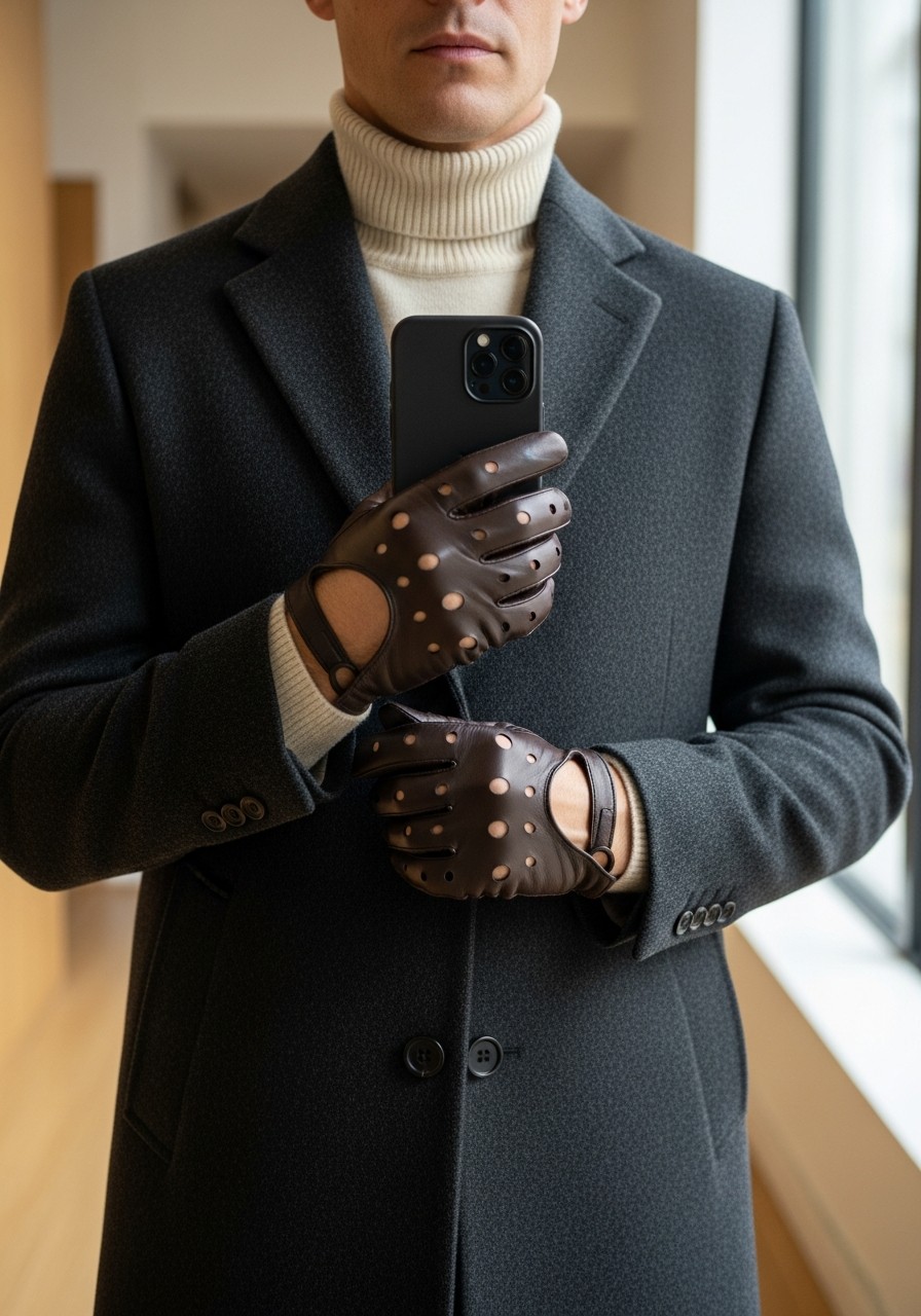 Leather Driving Gloves - 50 Best Old Money Outfits Men Need Now