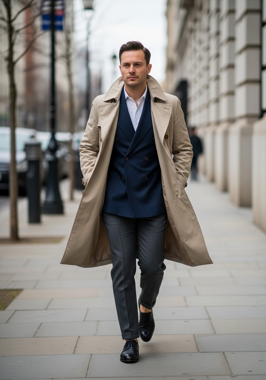 The Classic Trench Coat - 50 Best Old Money Outfits Men Need Now