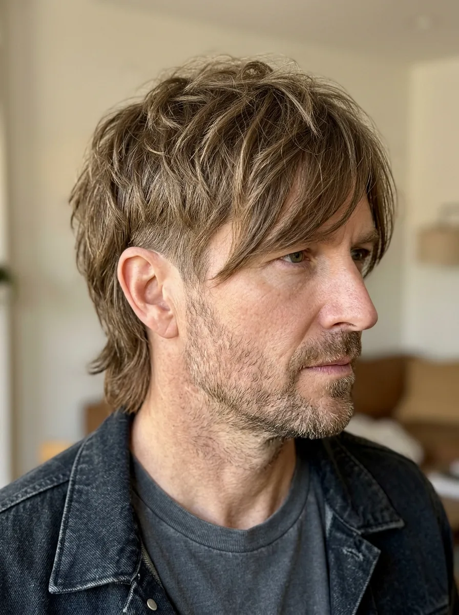 8. Tapered 70s Shag Haircut Evolution