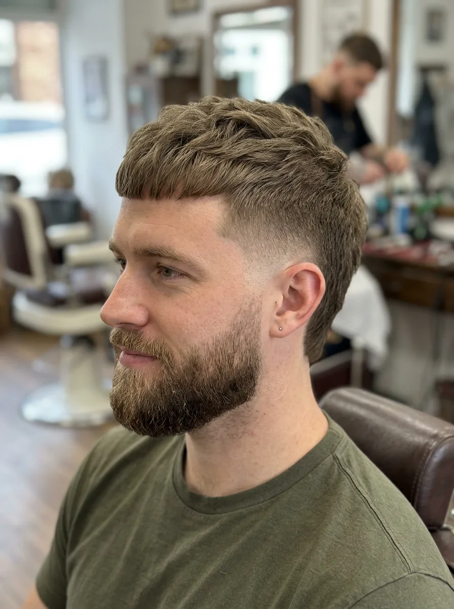 14. Burst Fade Textured Caesar