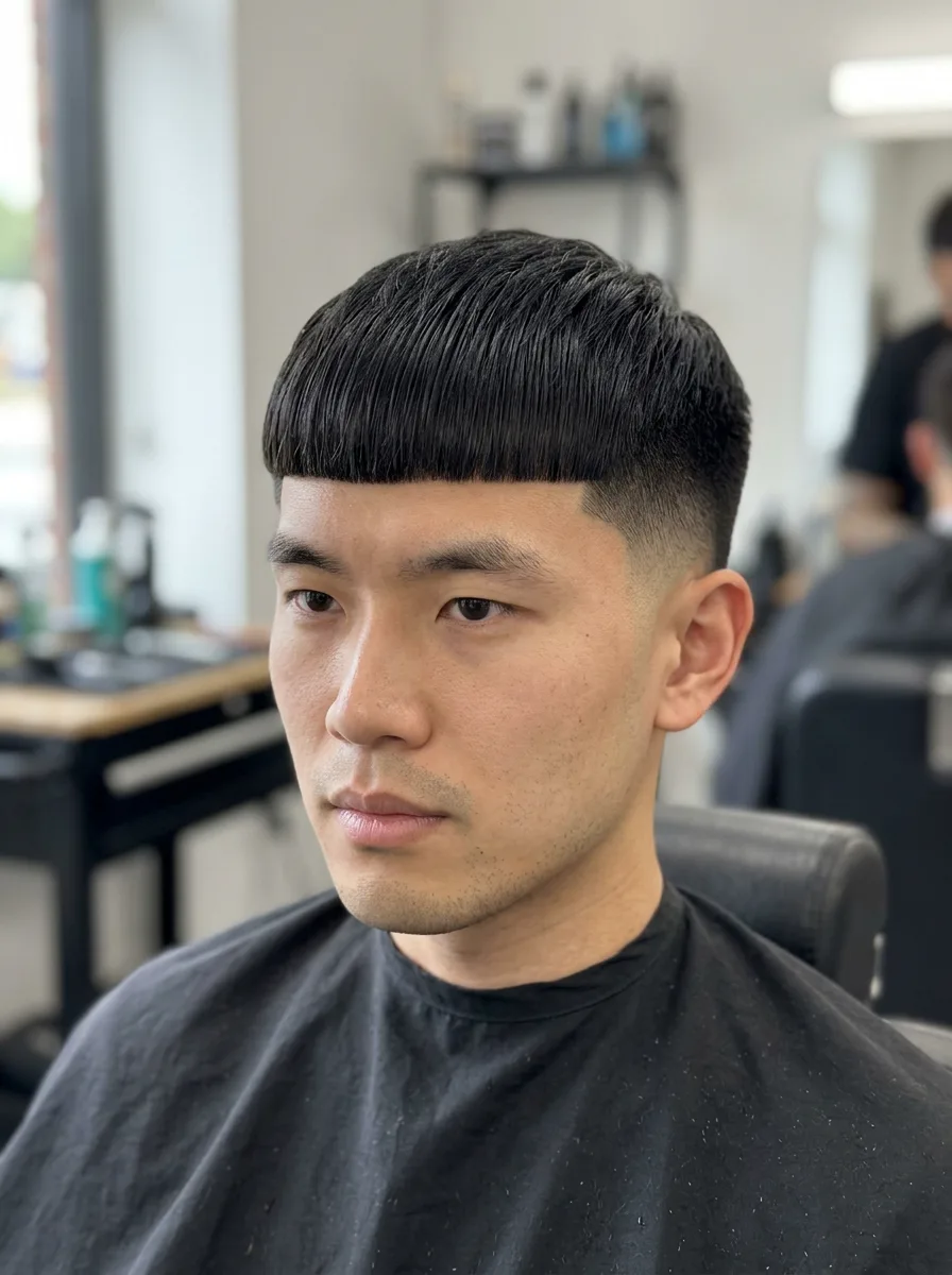 24. High-Definition Straight Caesar Cut