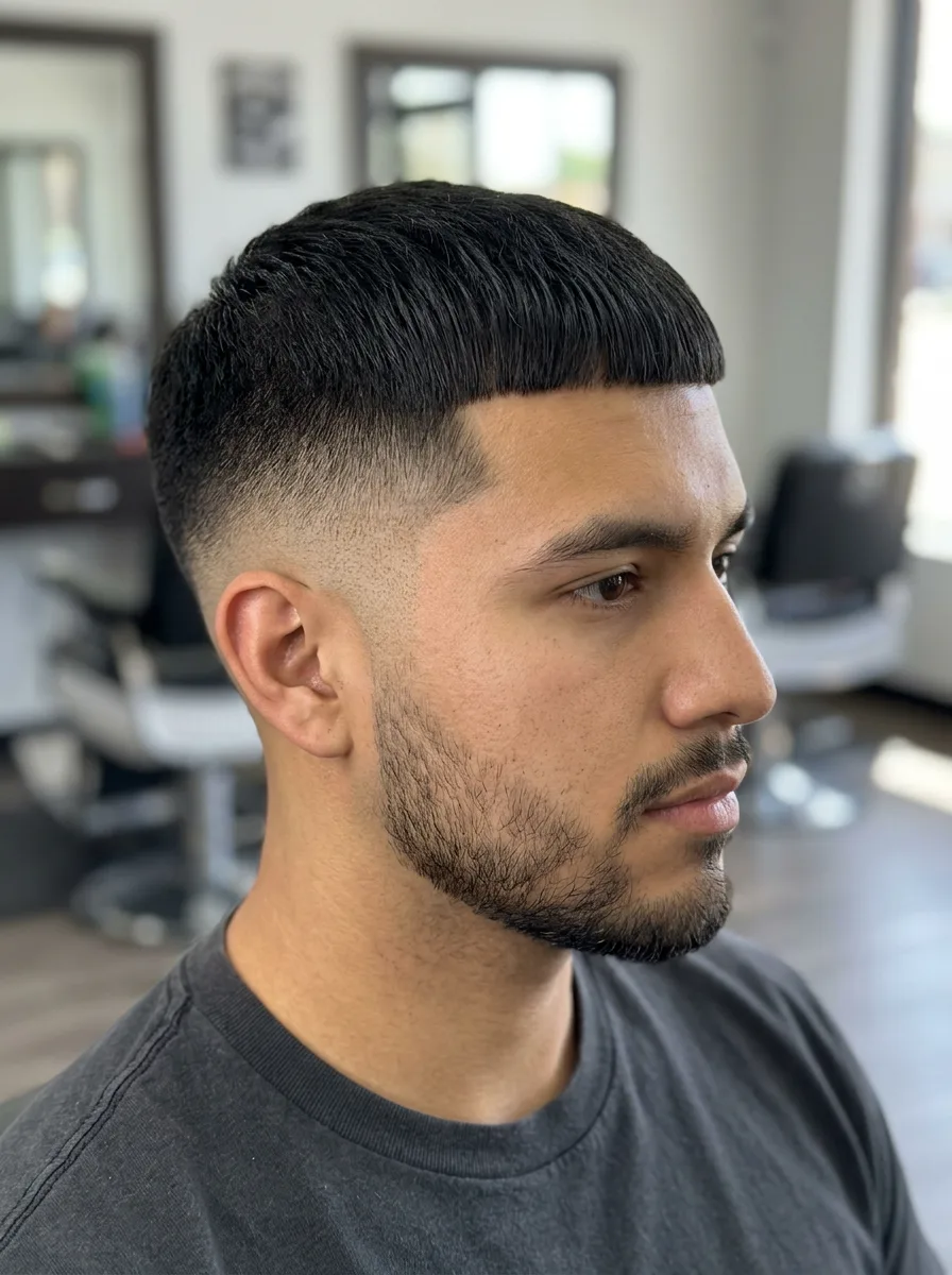 9. Bald Fade Caesar