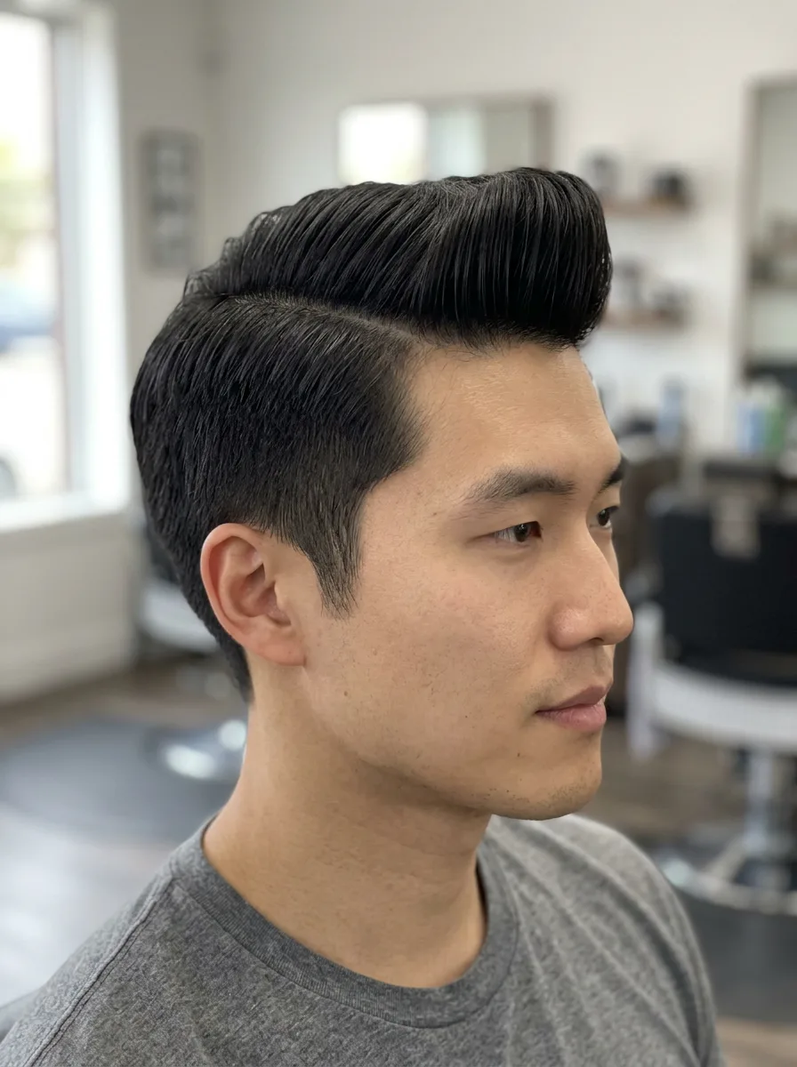 12. Pompadour Comb Over