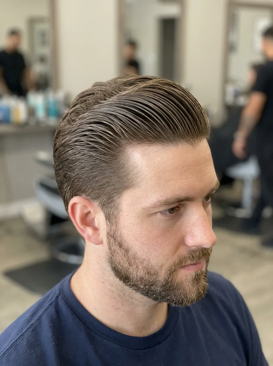 15. Slick Back Comb Over