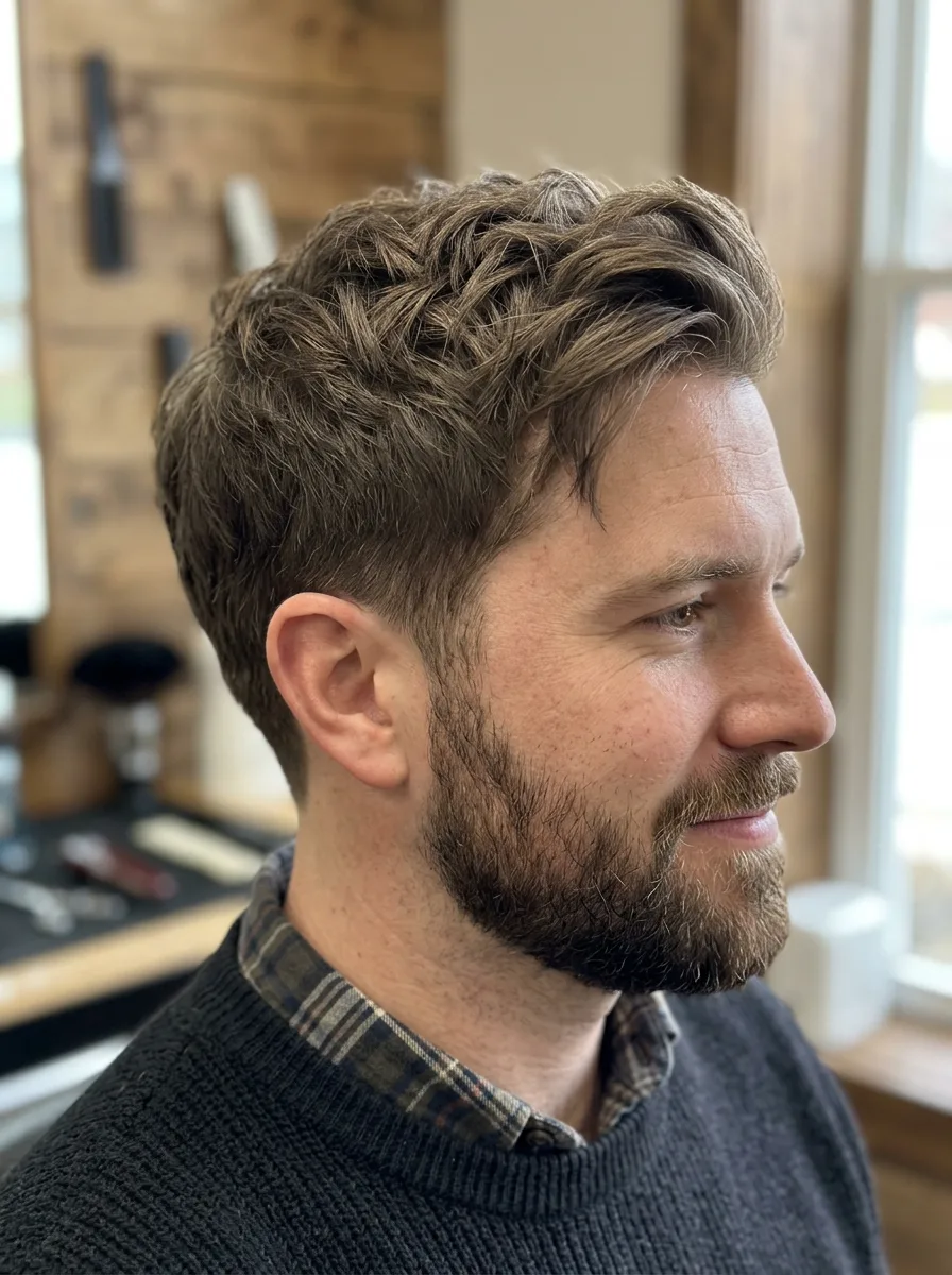 7. Textured Comb Over