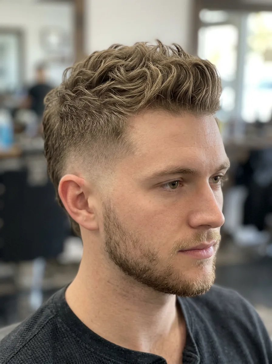 11. Mid Fade Faux Hawk