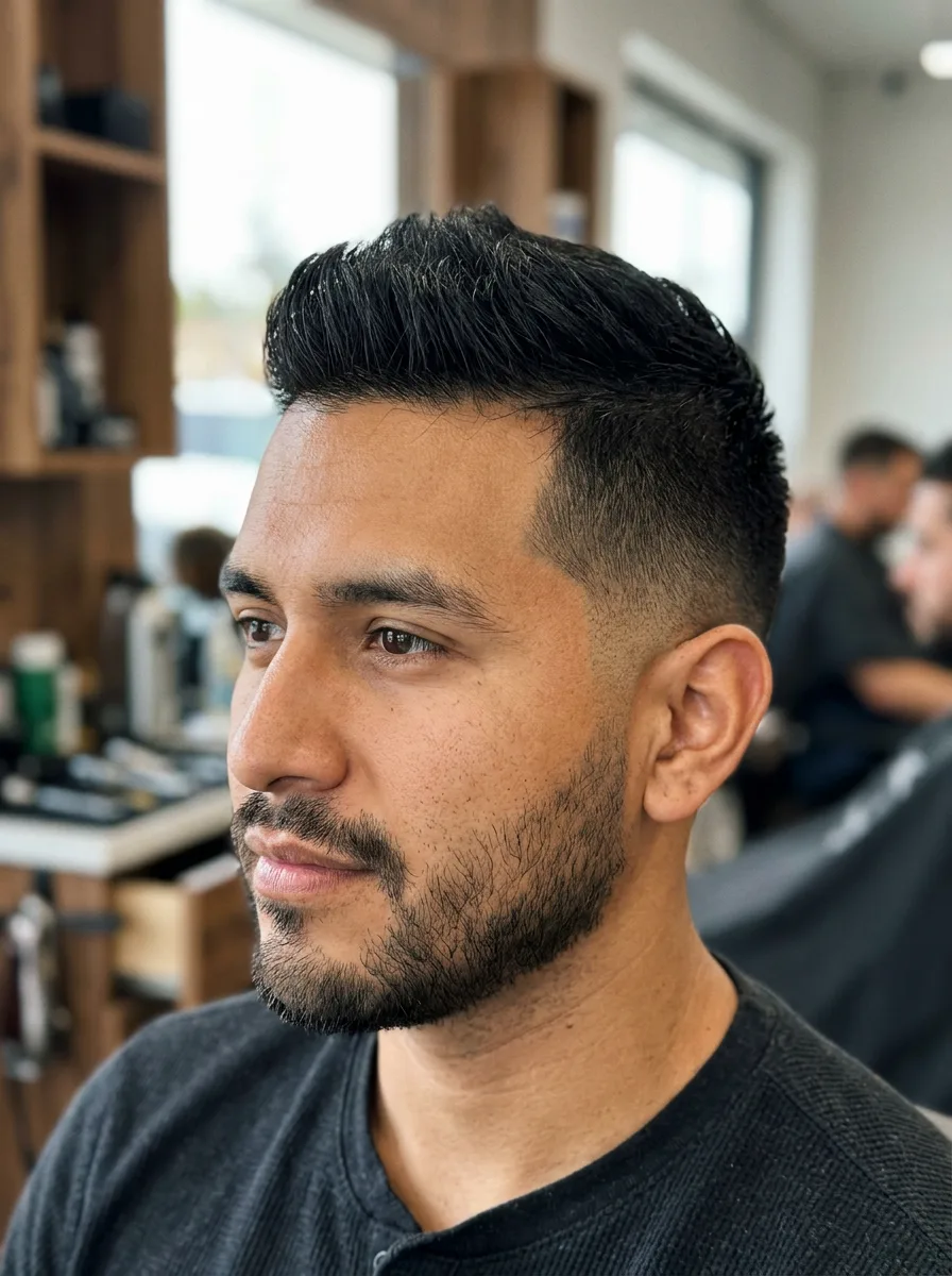 20. Shadow Fade Faux Hawk