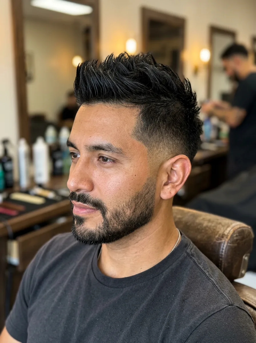 3. Low Fade Faux Hawk