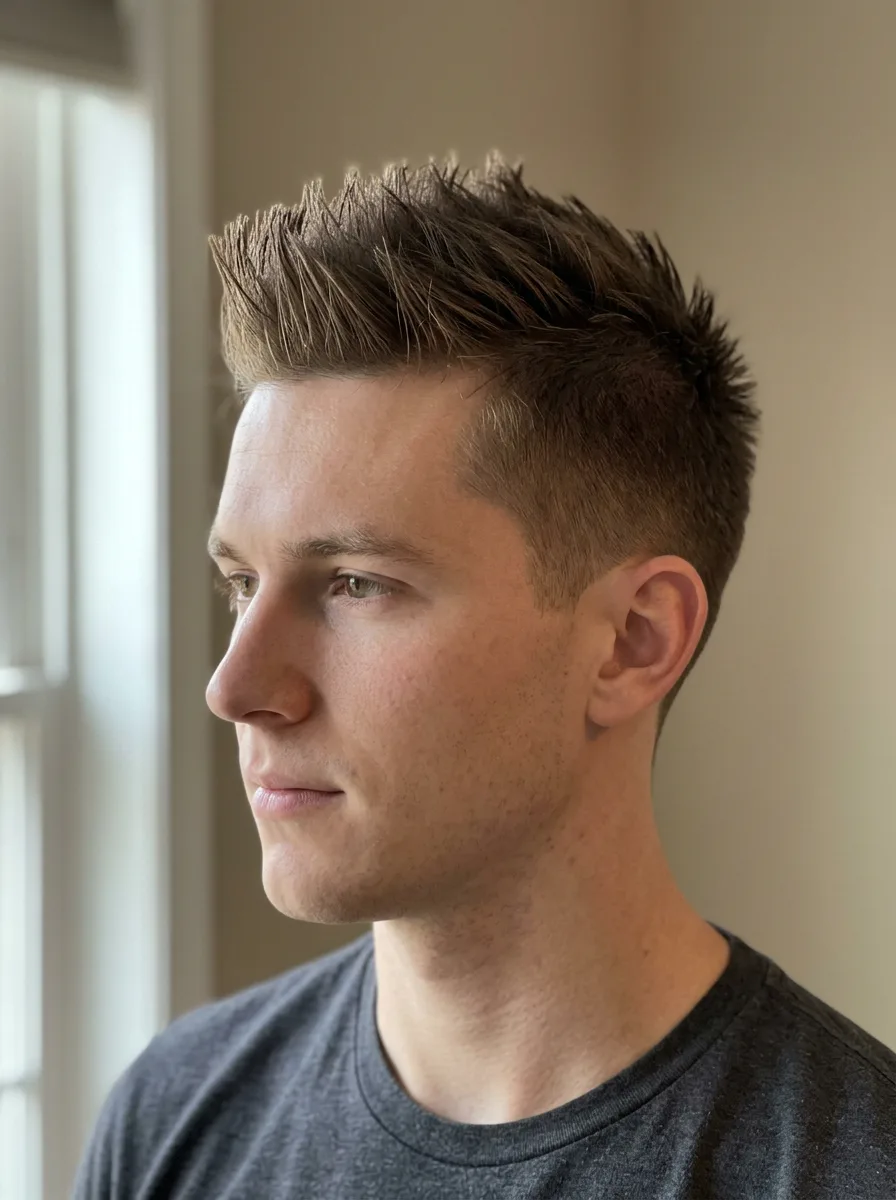 4. Short Spiky Faux Hawk