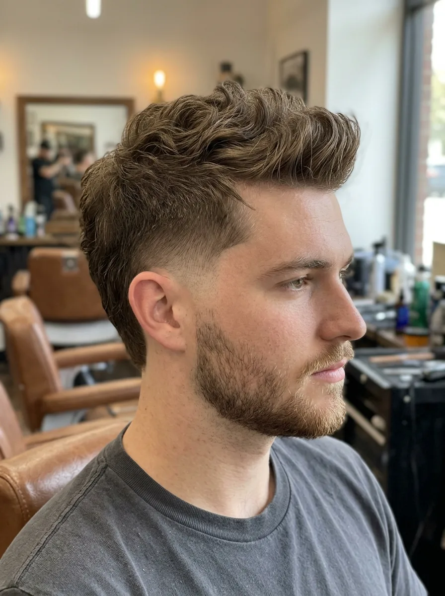 6. Burst Fade Faux Hawk