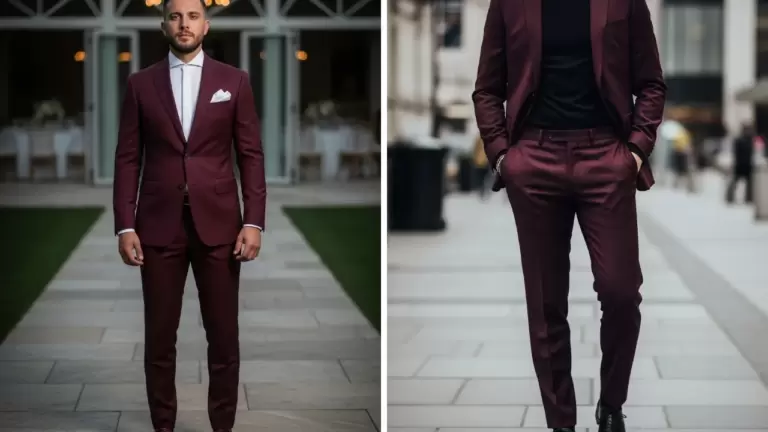 29 Burgundy Suit Ideas for Men