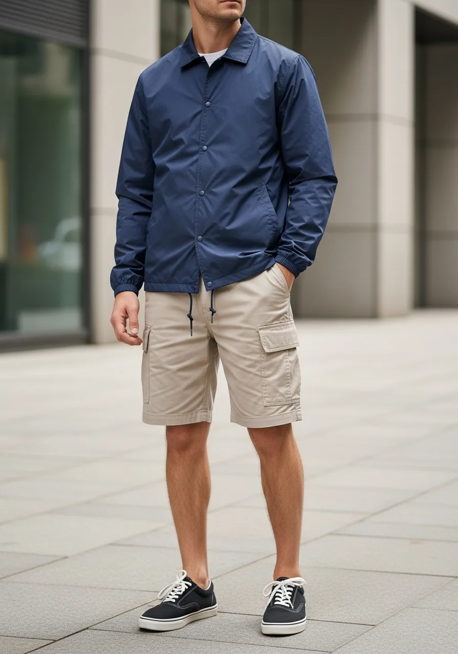 27. Sporty Coach Jacket and Cargoes