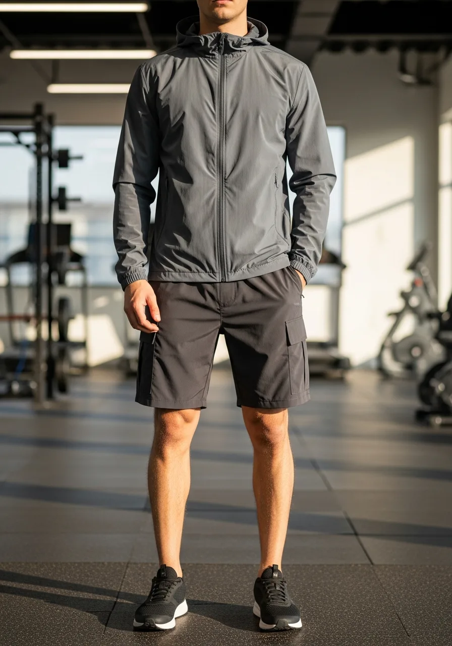 34. Technical Shell Cargo Shorts Outfit