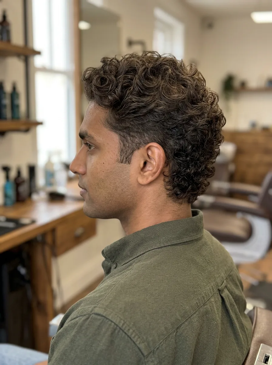 25. Scissor Cut Curly Texture