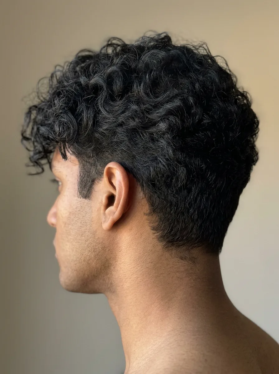 30. Natural Curls with Tapered Neck
