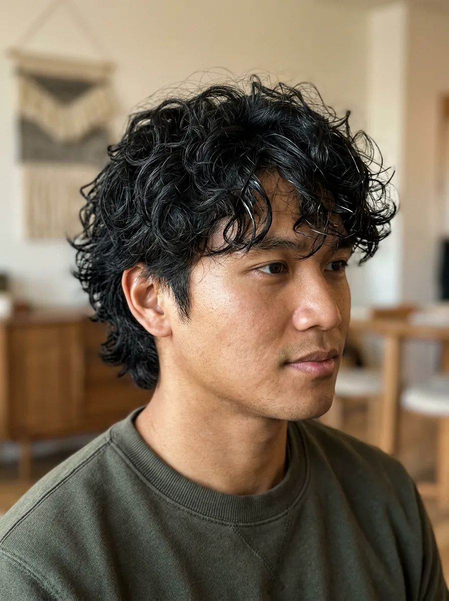 9. Messy Curly Shag