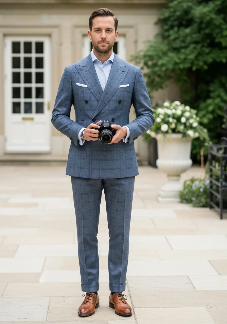 12. Glen Check Pattern Suit