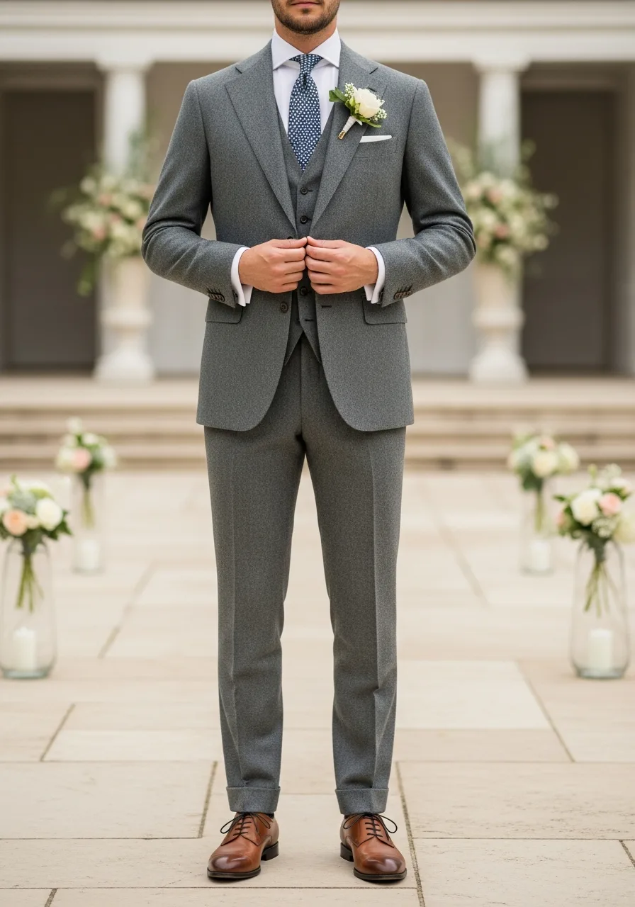 25. Mid-Gray Mohair Suit