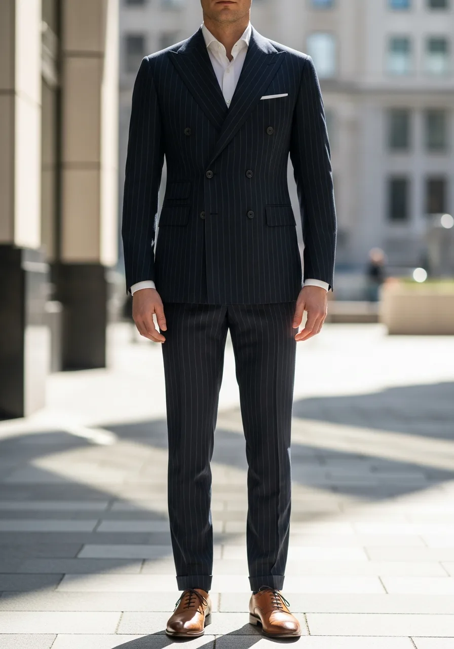 5. Pinstripe Professional Suit