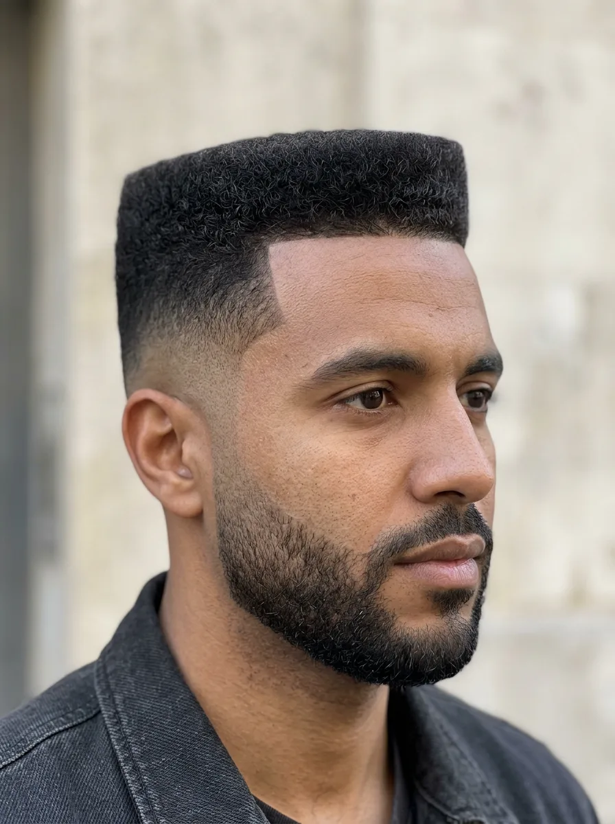 19. Shadow Fade Flat Top