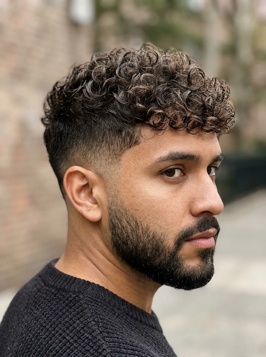 21. Curly Texture French Crop