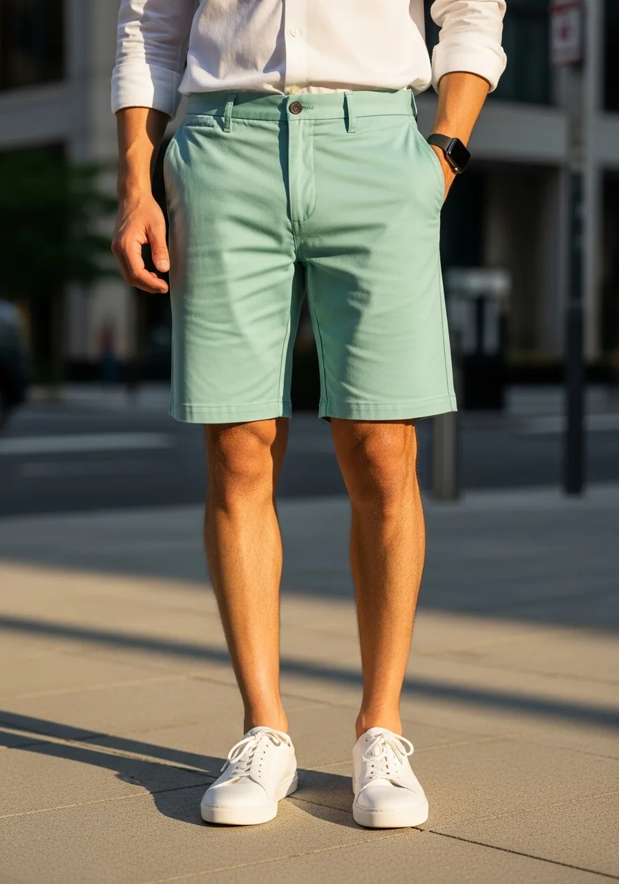48. Mint Green 5-Inch Shorts