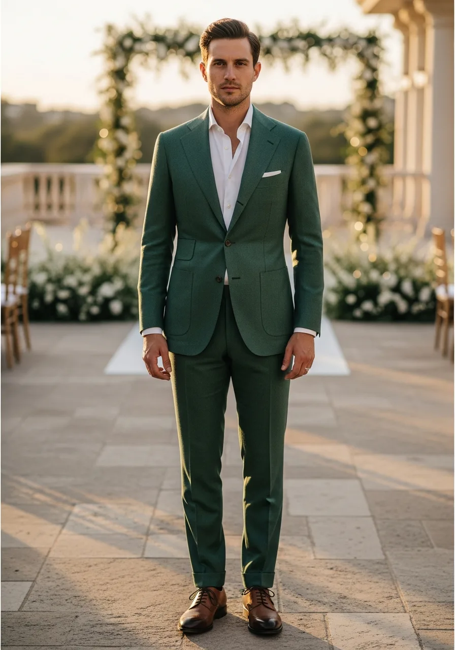 29. Rosemary Green Worsted Suit