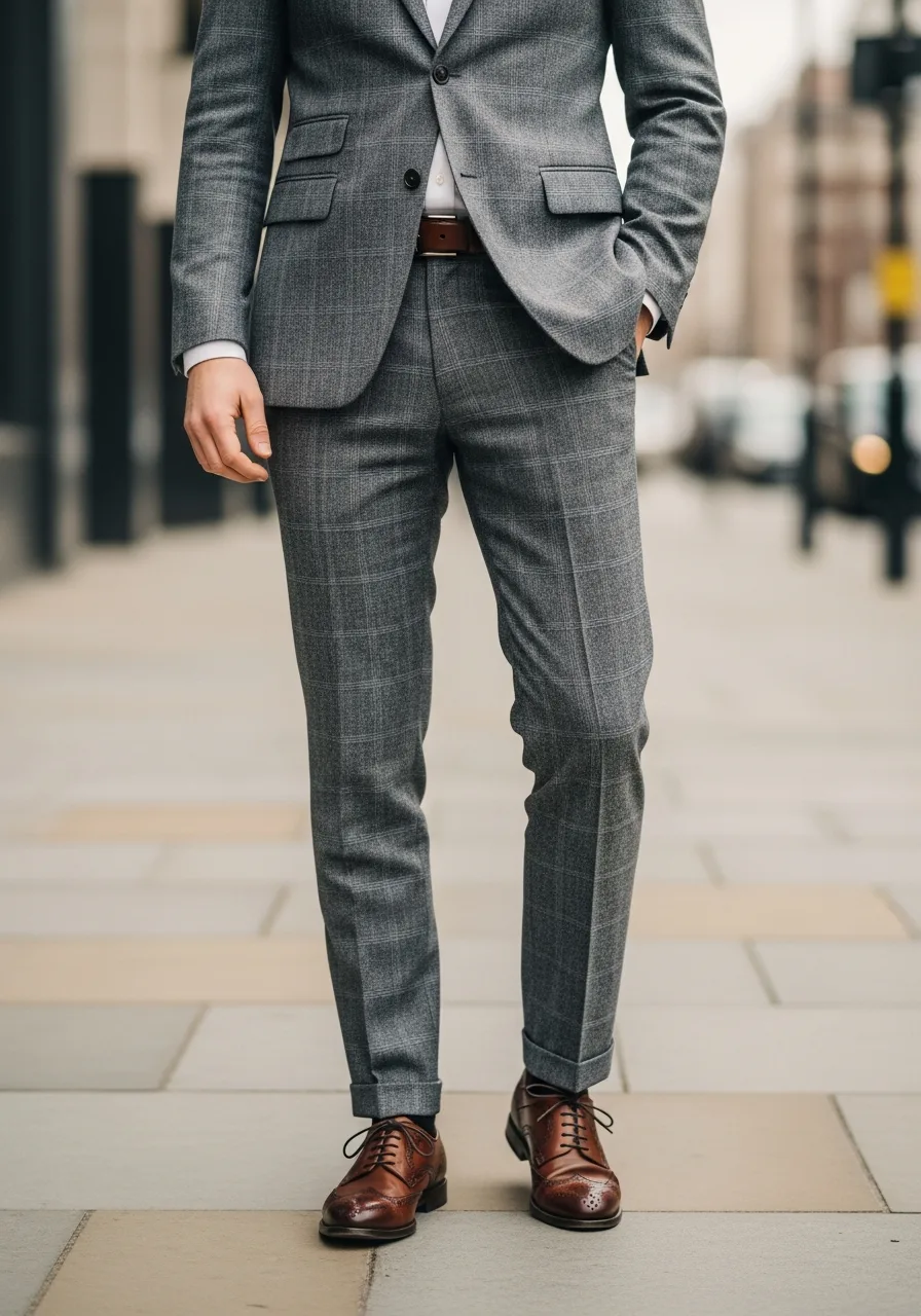 19. Grey Flannel Suit with Brogues