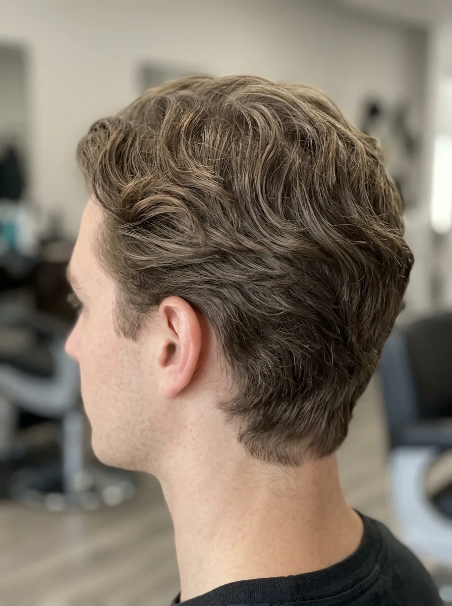 13. Scissor-Cut Natural Short Flow