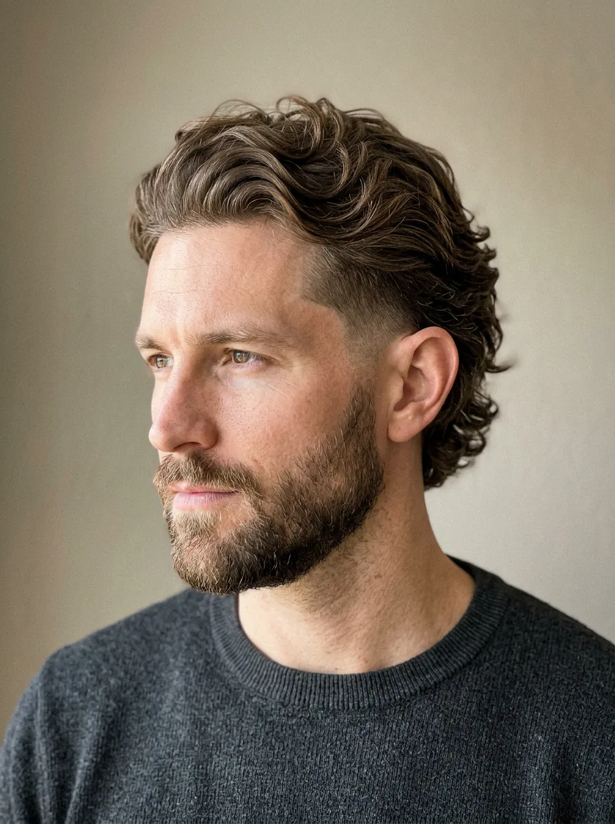 18. Temple Fade Short Flow Cut