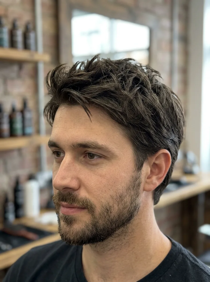 2. Textured Messy Short Flow