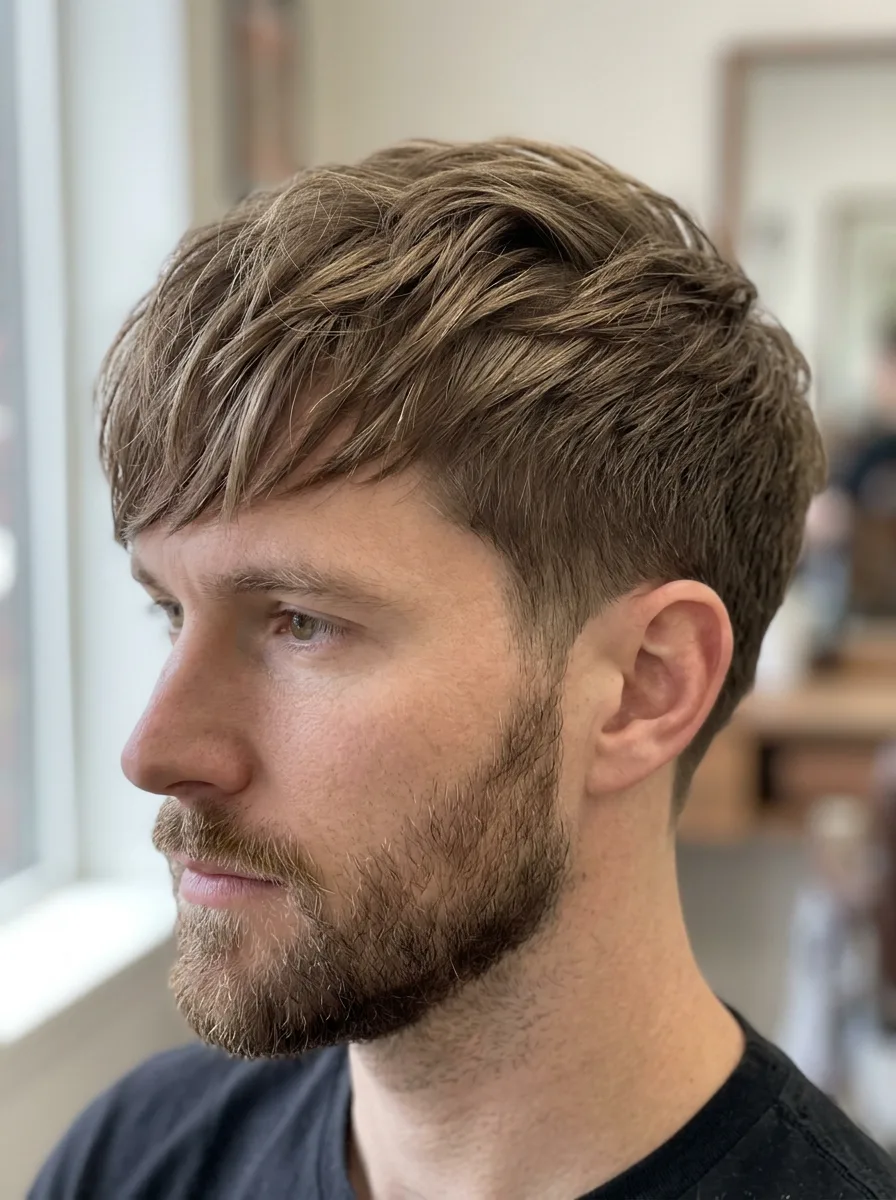 20. Textured Forward Swept Short Flow