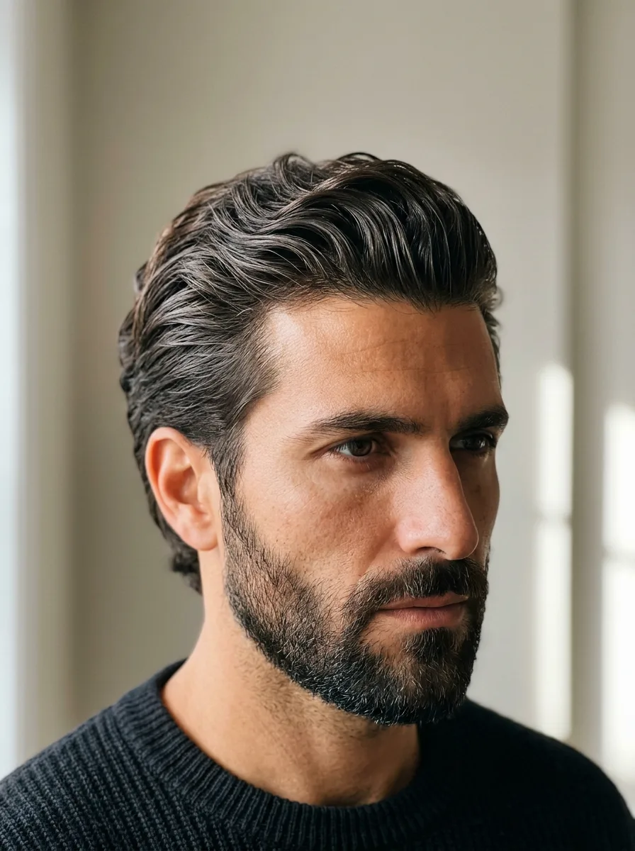 5. Slicked Back Short Flow