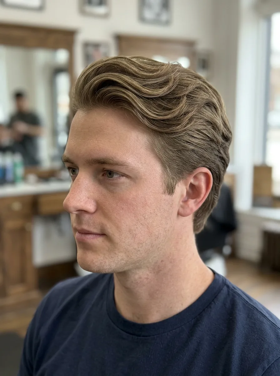 6. Side-Parted Short Flow